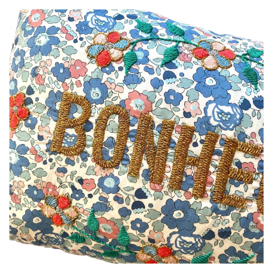 Bonheur Cushion Blue Flowers