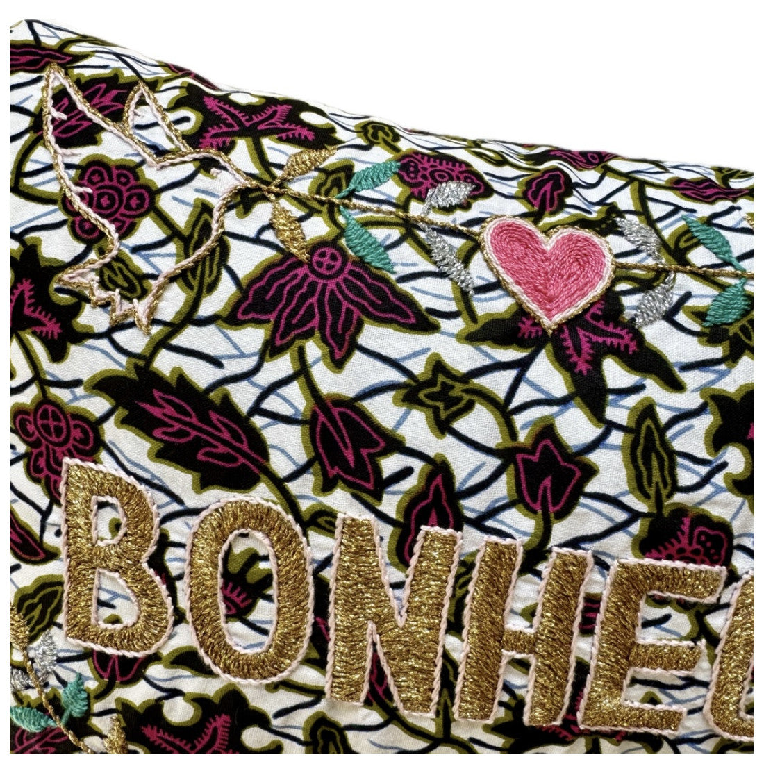 Bonheur Cushion Purple Flowers