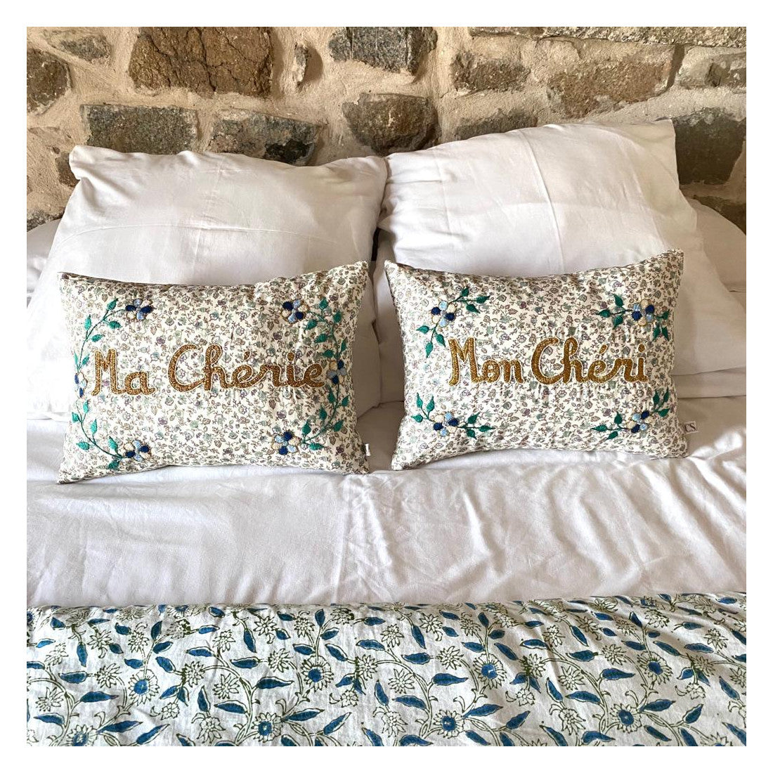 Mon Cherie Cushion Blue