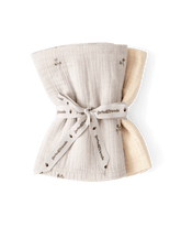 Muslin Blanket Set of 2 Folia Ecru - Garbo & Friends
