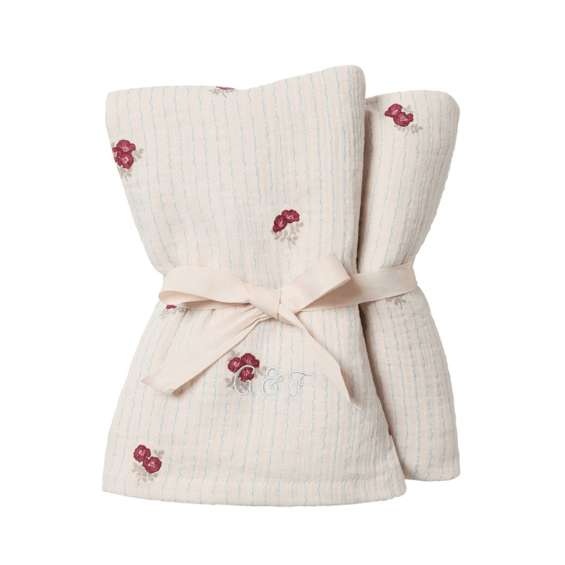 Muslin Blanket Set of 2 Rosehip - Garbo &amp; Friends