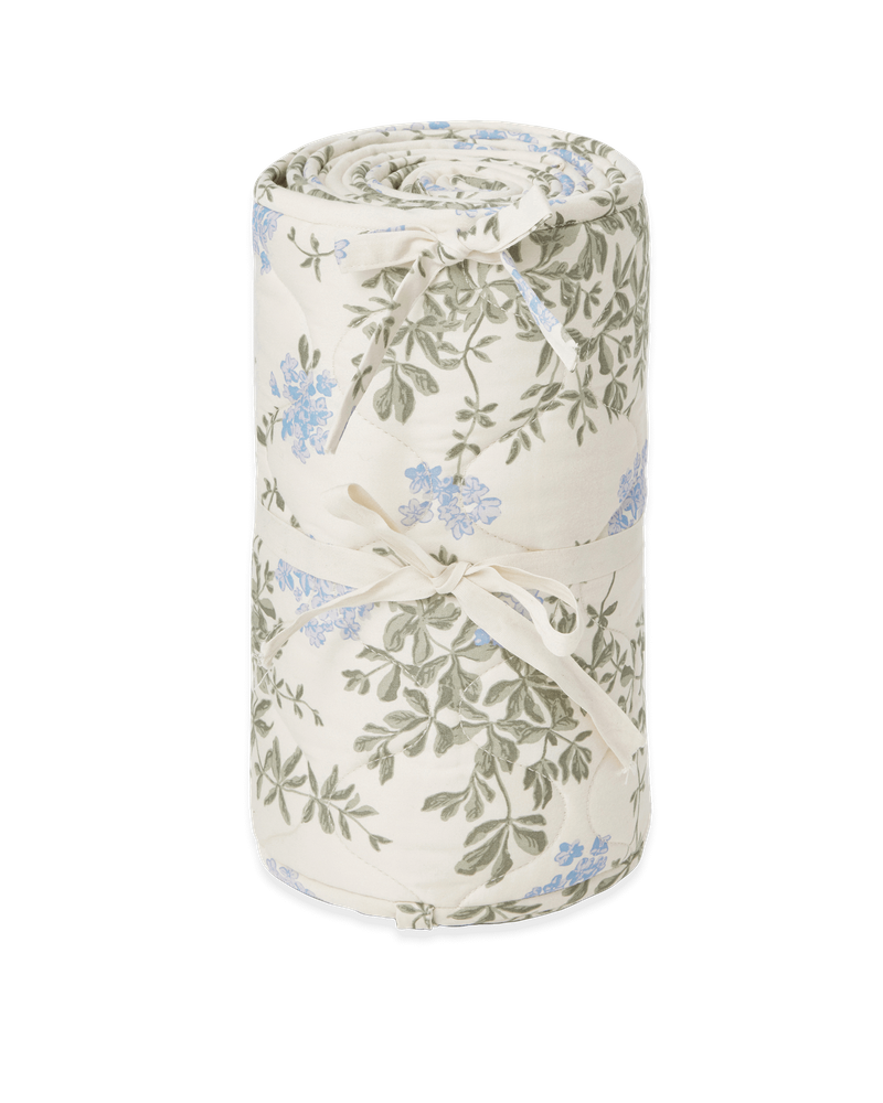 Satijnen gewatteerde Bumper Blueberry