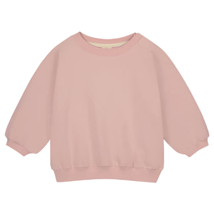 Dropped Shoulder Sweater Faded Pink