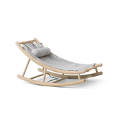 Oliver Furniture Wood Toddler Rocker in Oak/Grey