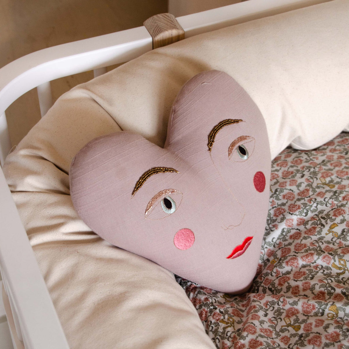 Handsome Heart Pillow - Skippy Cotton
