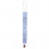 Hazel & George Reversible Bandana Pacifier Clip Cord in Blue Yellow