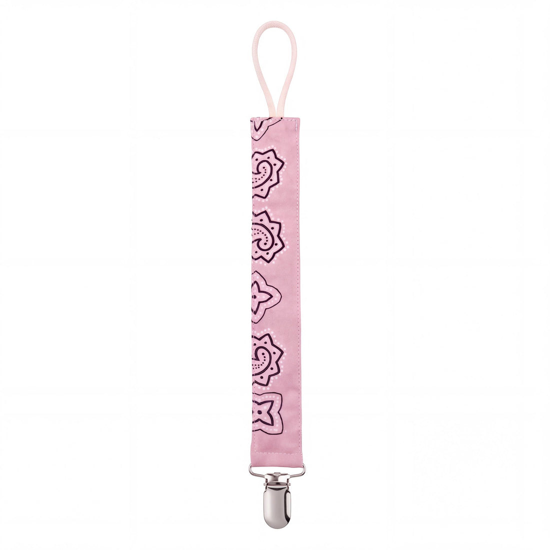 Hazel &amp; George Reversible Bandana Pacifier Clip Cord in Yellow Pink