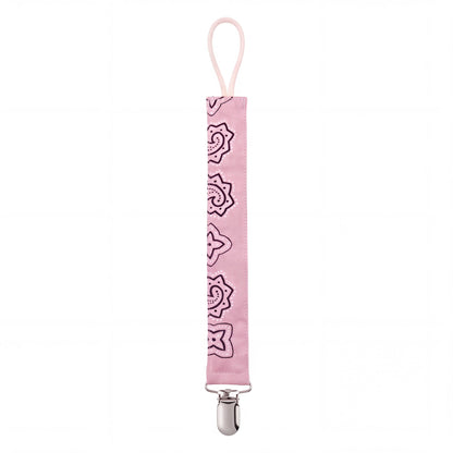 Hazel &amp; George Reversible Bandana Pacifier Clip Cord in Yellow Pink