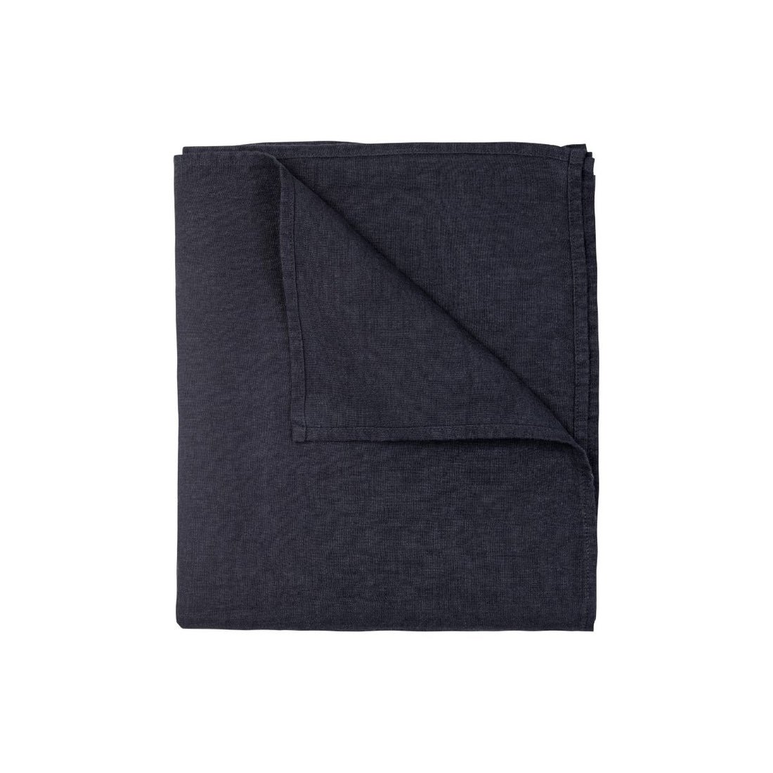 Linen Flat Sheet Off Black