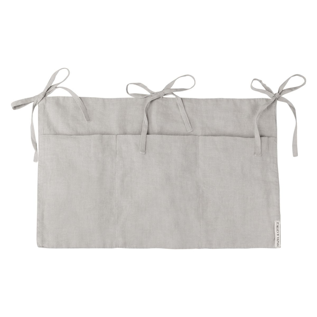 Linen Bed Pocket French Grey