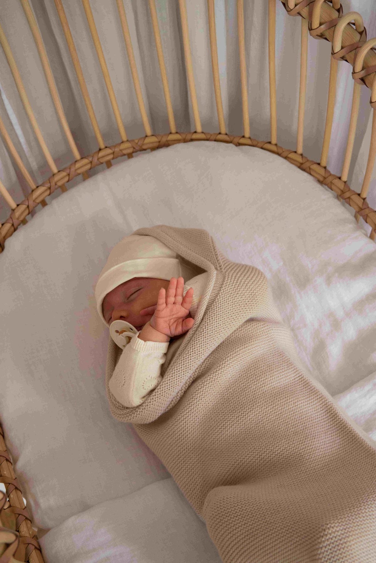Hvid Baby Cocoon Cream – merino wool baby cocoon, photo 2
