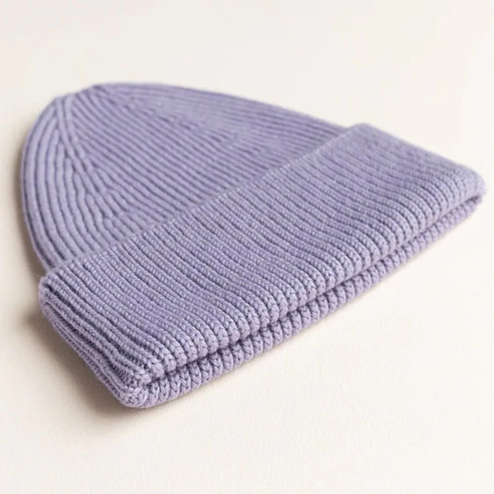 Fonzie Merino Beanie Newborn Lilac