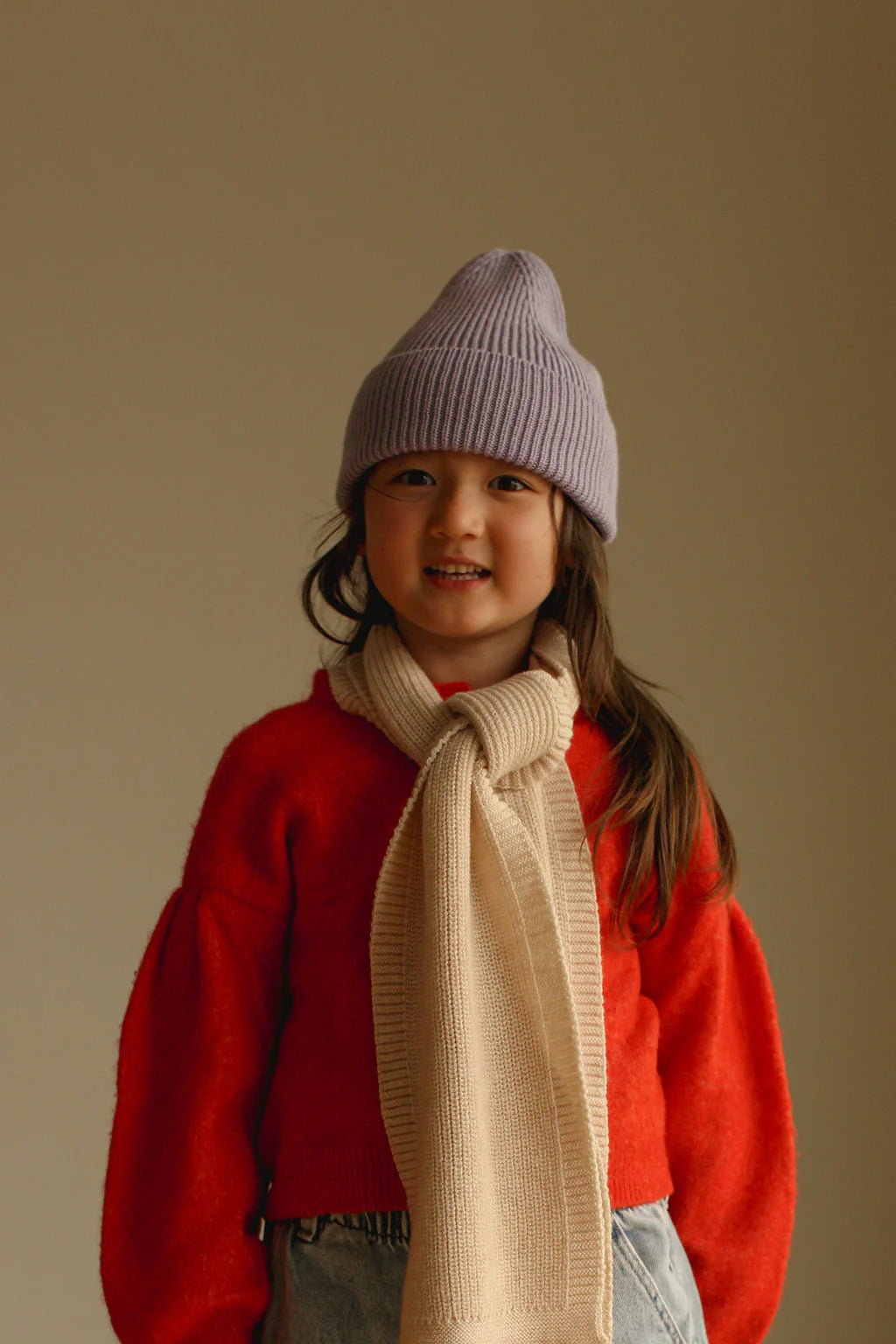 Fonzie Merino Beanie Grijs Melange