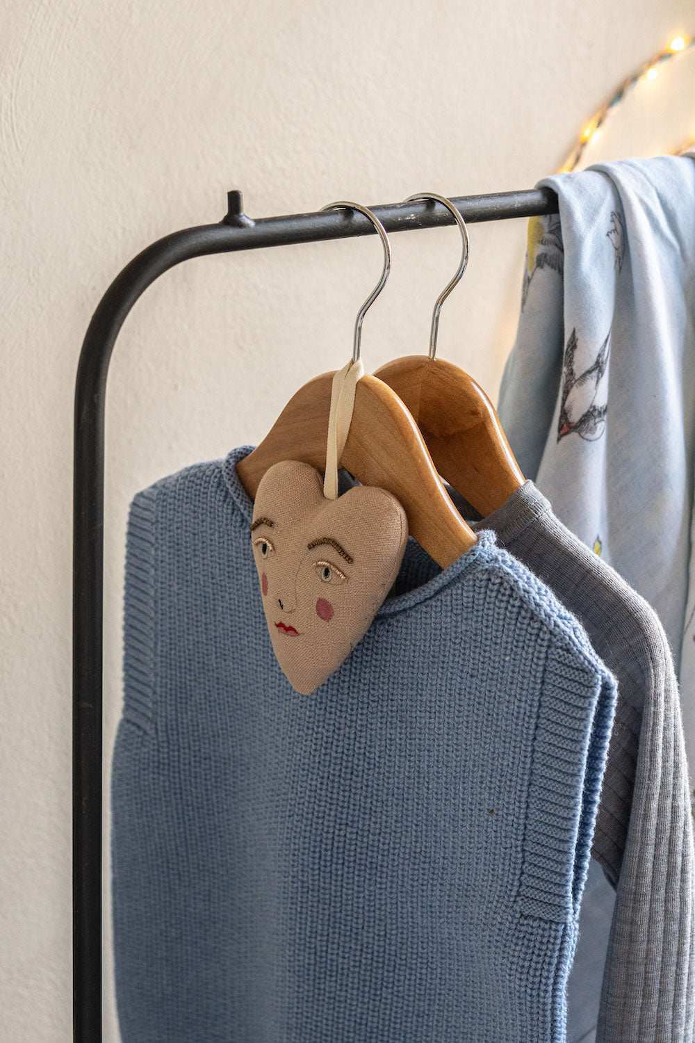 Hvid Wollen Baby Vestje