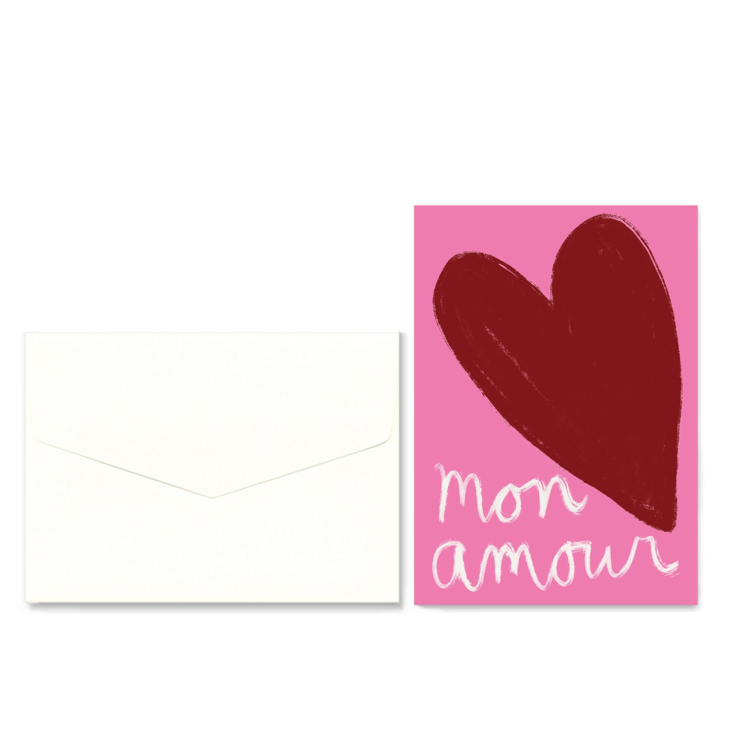 Postcard Mon Amour Pink