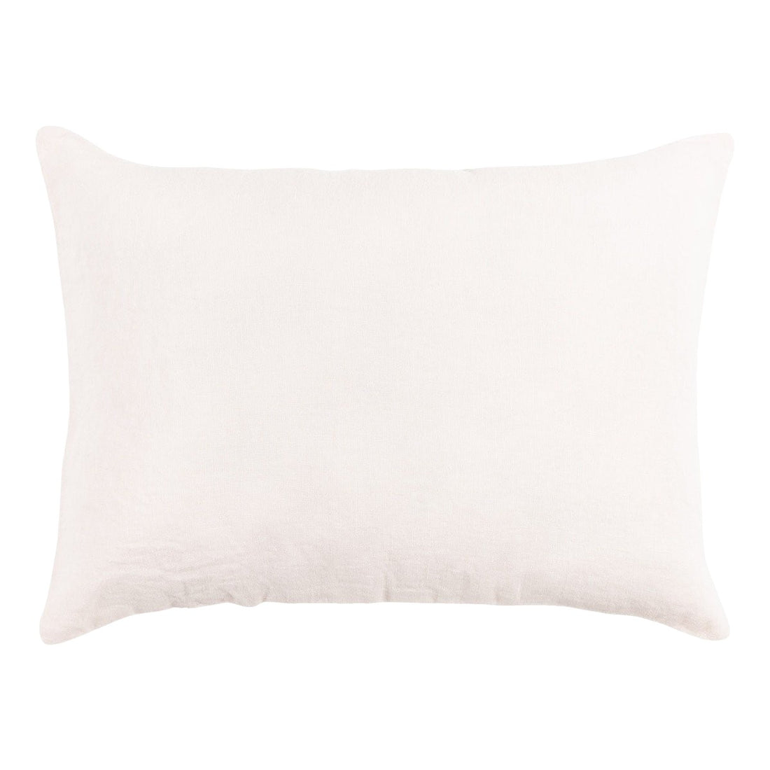 Hazel &amp; George Linen Cushion Cover 30x40 in Craie, a rectangular linen pillow with an envelope closure, on a white background