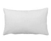 Hazel & George Linen Pillow Cover in Blanc, a rectangular linen pillow with an envelope closure, on a white background