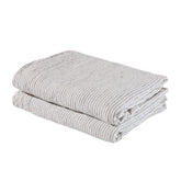 Linen Flat Sheet Pyjama Stripe – product photo
