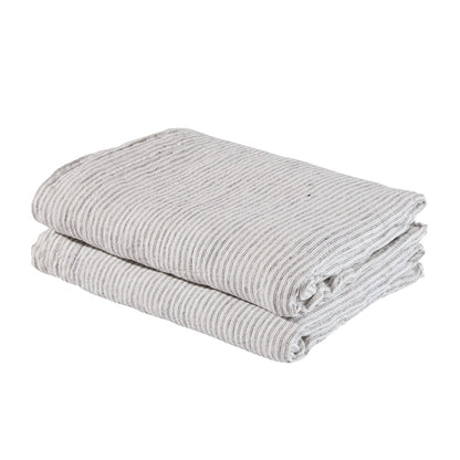 Linen Fitted Sheet Pyjama Stripe – product photo