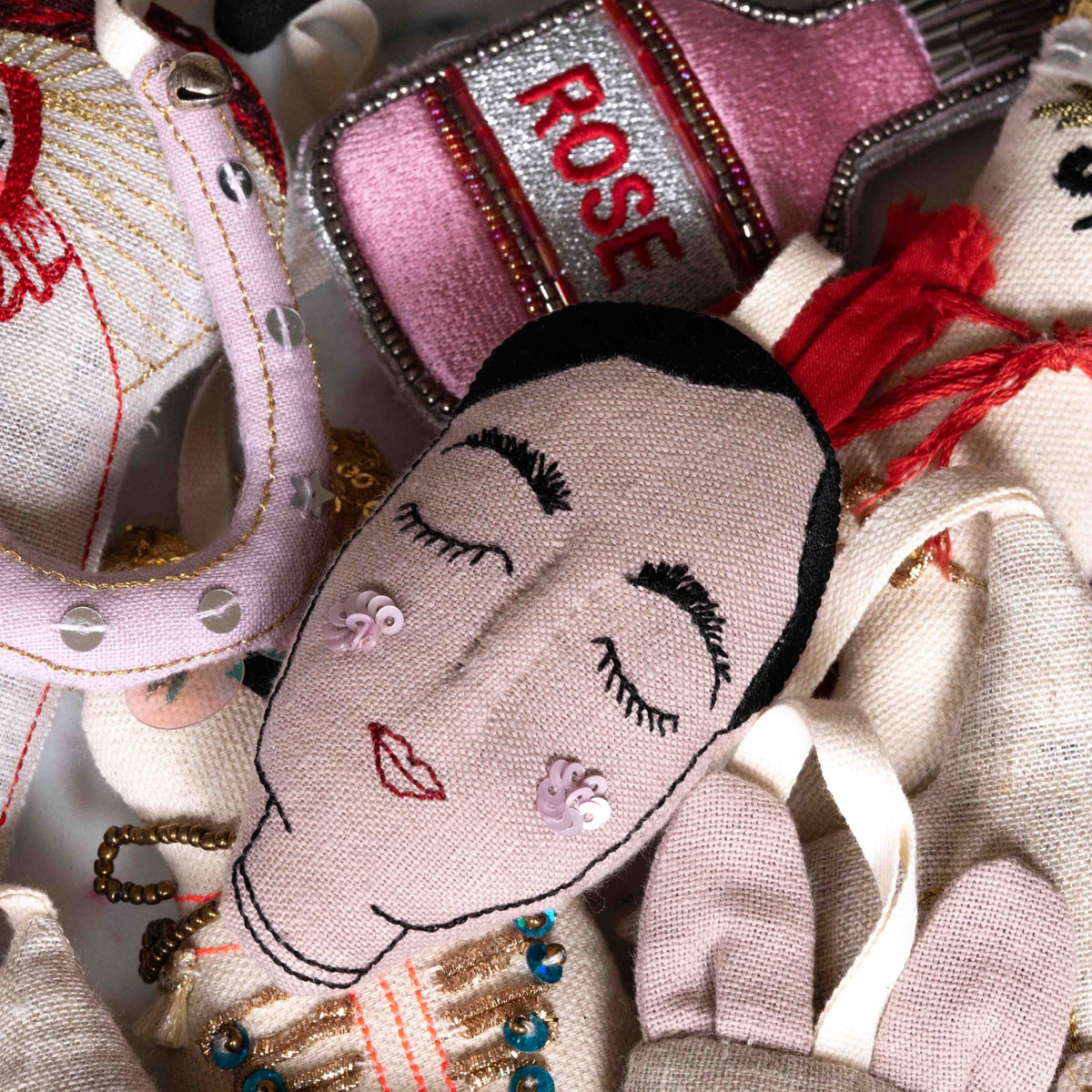 Little Faces Ornament - Skippy Cotton