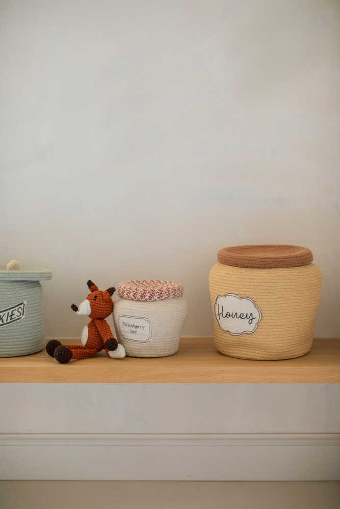woven jars for storage 
