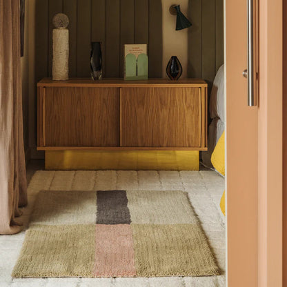 Wollen vloerkleed Dusty pink 80 x 140 cm 