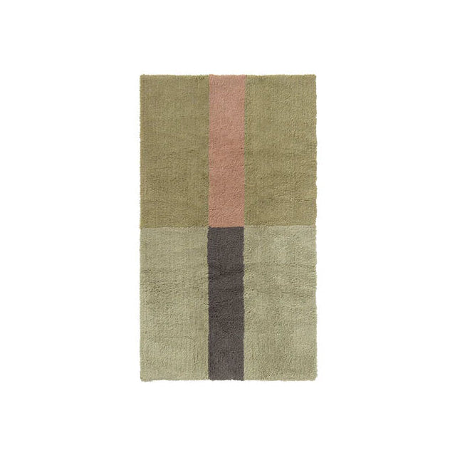 Wool rug Chroma Dusty Pink 80 x 140 cm