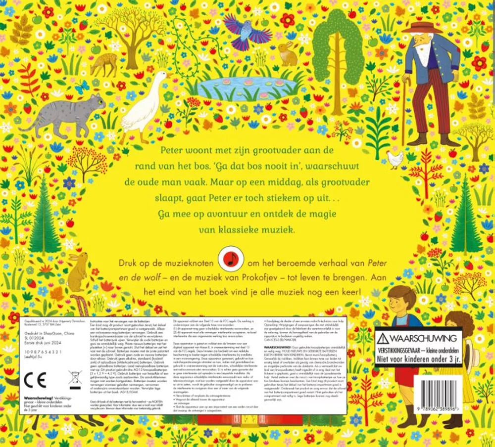 Music book Peter en de Wolf