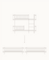 Oliver Furniture Mini+ eiken ombouwset 041790, van laag stapelbed naar twee losse juniorbedden