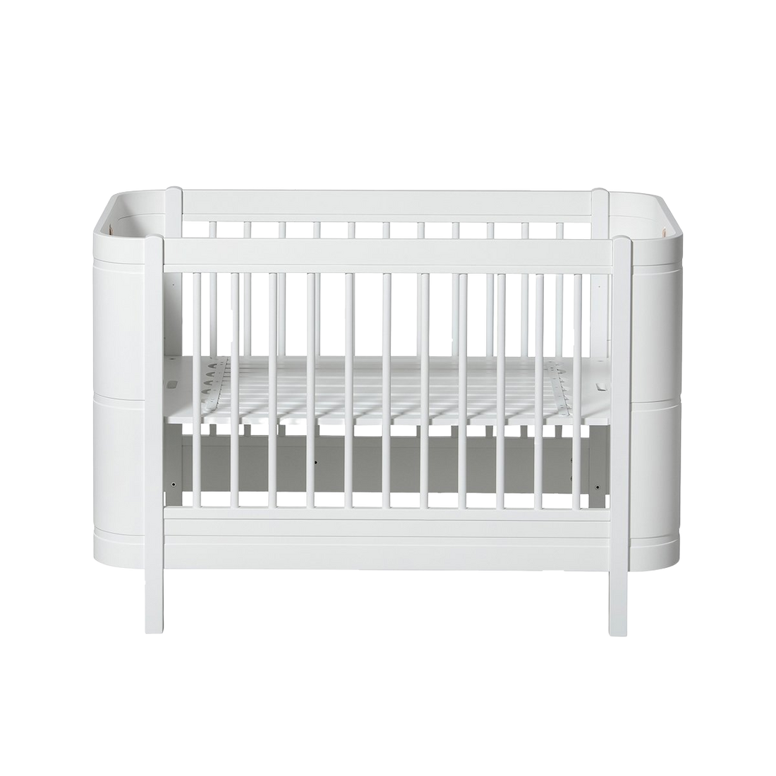 Wood Mini+ Cot Incl. Junior Kit | Wit