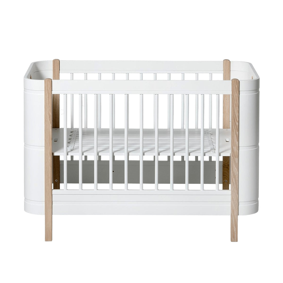 Oliver Furniture Wood Mini+ Cot Bed, white/oak – product photo