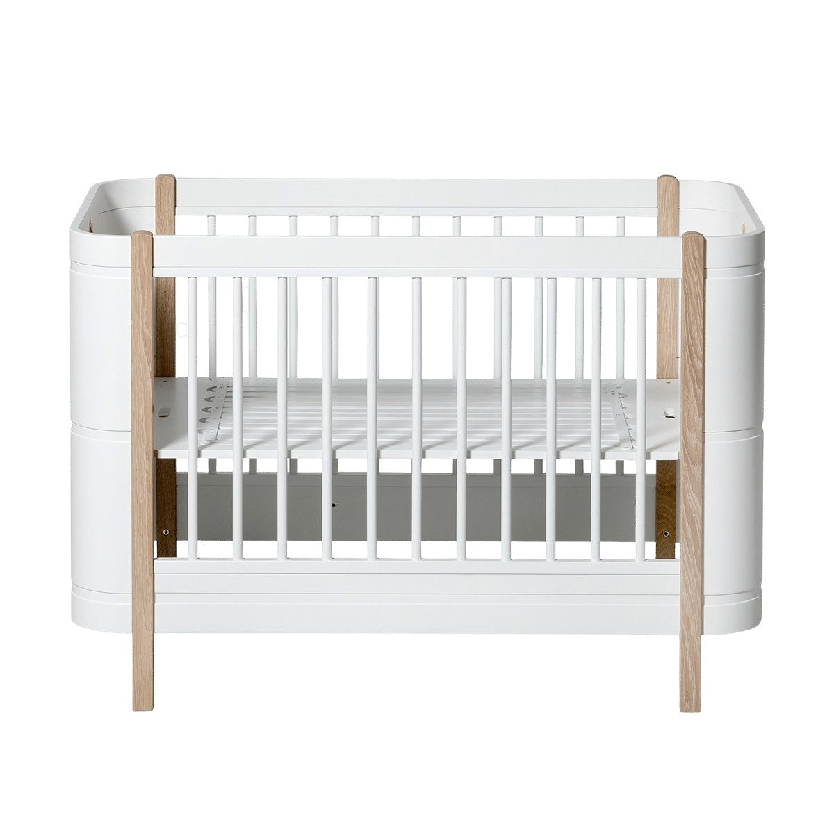 Oliver Furniture Wood Mini+ Cot Bed, white/oak – product photo