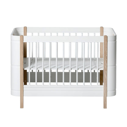 Oliver Furniture Wood Mini+ Cot Bed, white/oak – product photo