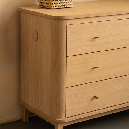 Wood Commode 3 Lades Oak