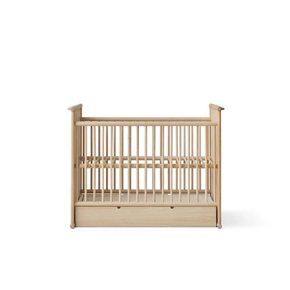 Camp Novel cot bed/bed, 60x120/120x200 cm, oak