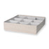 Quax drawer organizer in natural linen blend with nine compartments
