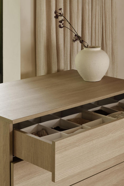 Quax drawer organizer with foldable dividers for baby clothes and nappies