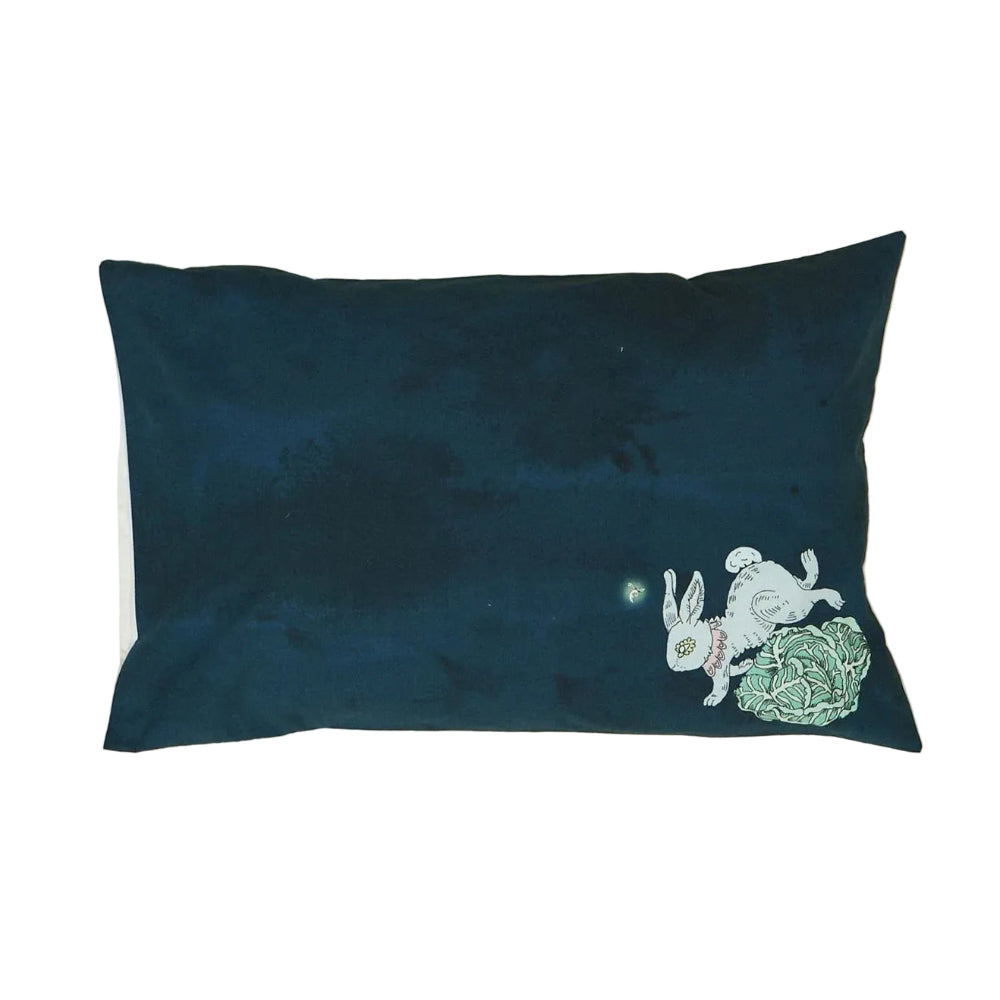 Pillowslip - Rabbit and Cabbages