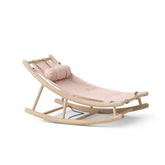 Oliver Furniture Wood Toddler Rocker in Oak/Rose