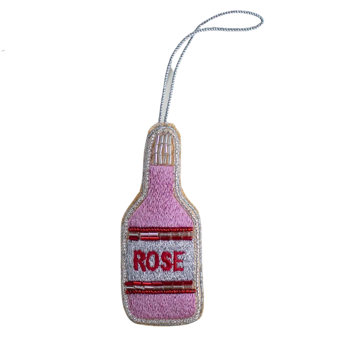 Handmade ornament of Rose bottle by Skippy Cotton