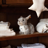 Steiff Dormili Rabbit – soft grey plush rabbit, detail view