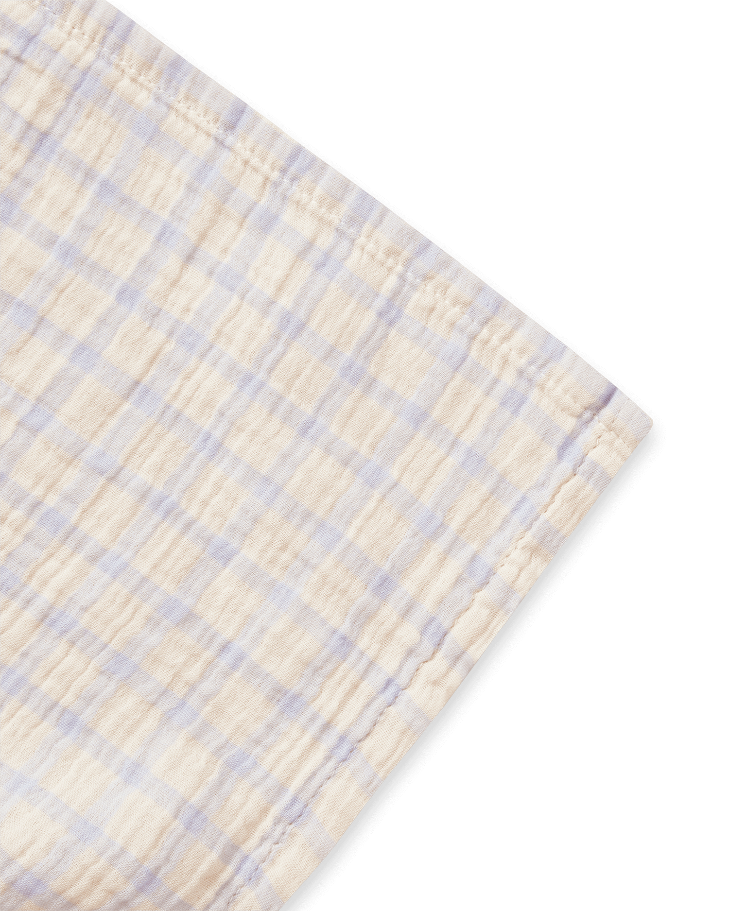 Hydrofiele Doek Gingham Sky Blue