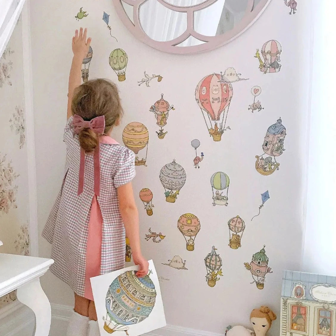 atelier choux wall stickers hot air balloons