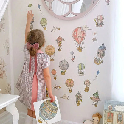 atelier choux wall stickers hot air balloons