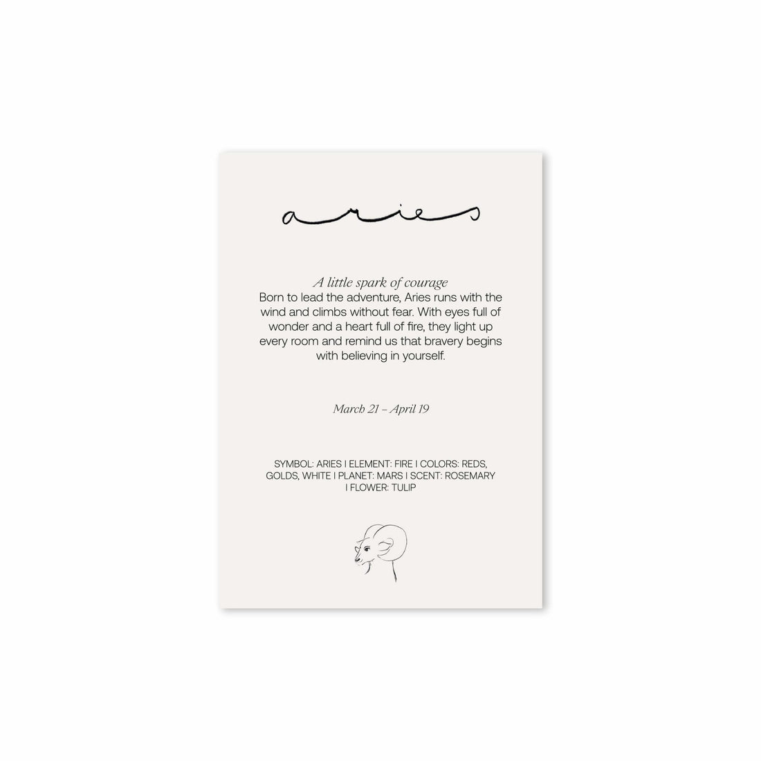 Achterkant van de Hazel &amp; George Ram-poster met de tekst &