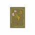 Hazel & George Taurus card featuring an illustration of a golden bull among clouds and a moon, with the constellation outlined below, on an olive green background