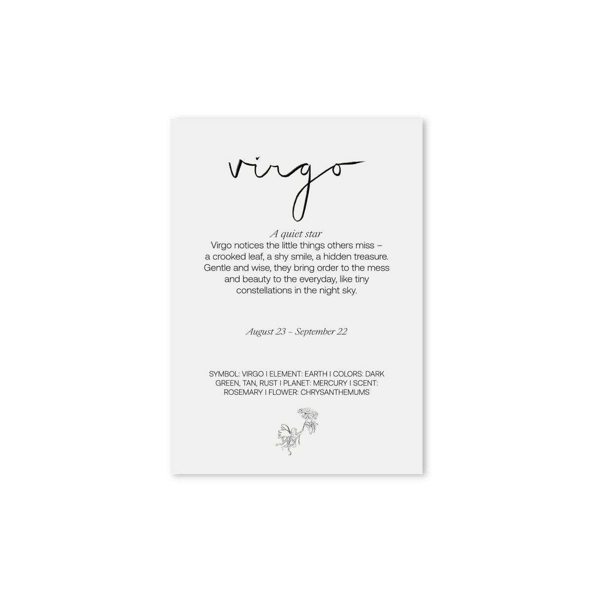 Achterkant van de Hazel &amp; George Maagd-poster met de tekst &