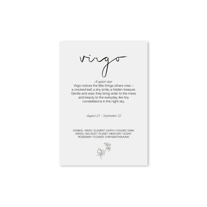 Achterkant van de Hazel &amp; George Maagd-poster met de tekst &