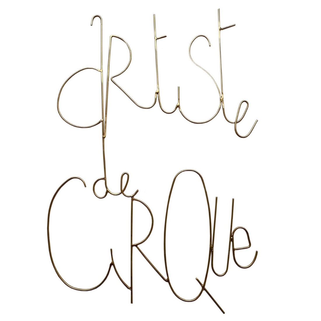 Artiste De Cirque In Staaldraad Zwart