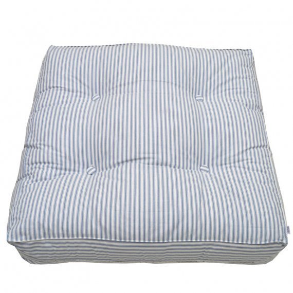 Floor Cushion Blue Striped 21784